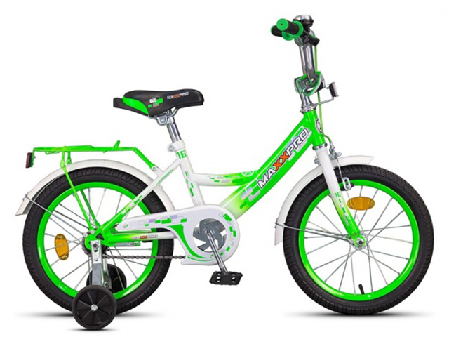 Велосипед 16 MAXXPRO (зелено-белый)
