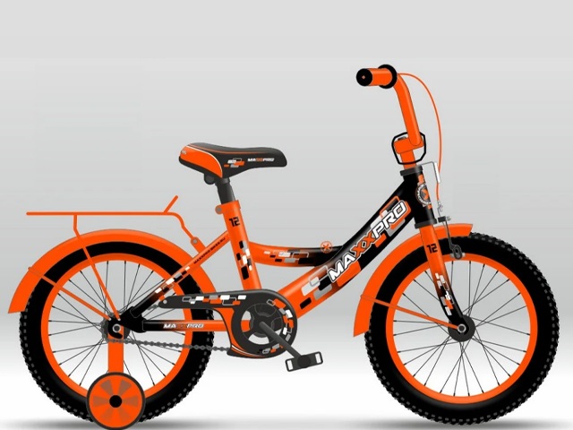 Велосипед 16 MAXXPRO-M16-3 (оранжево-черный)