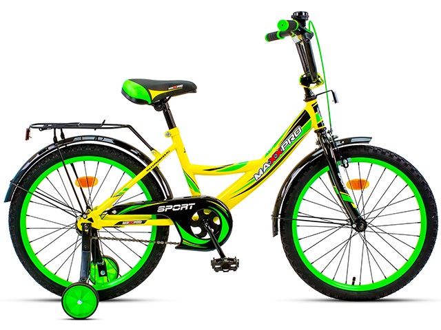 Велосипед 16 MAXXPRO SPORT (желто-зеленый)