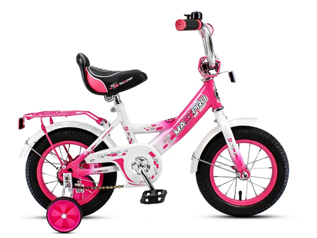 Велосипед 12 MAXXPRO  (розово-белый)