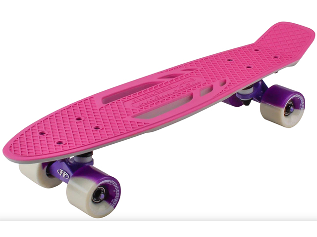 Скейтборд пластиковый Shark 22 pink/white TSL-405M