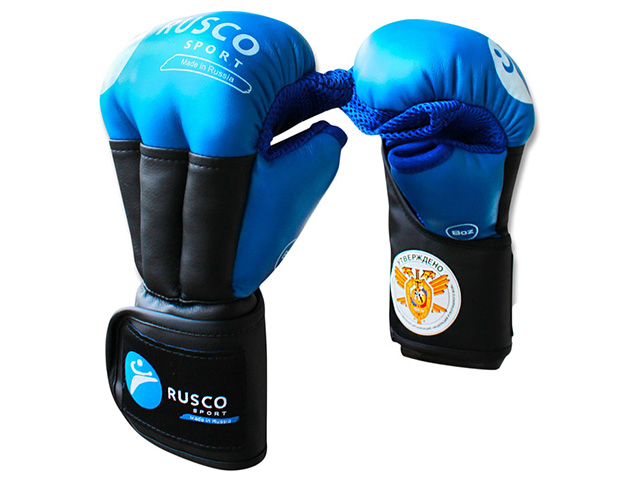 Перчатки RUSCO SPORT PRO для Рукопашного боя синие