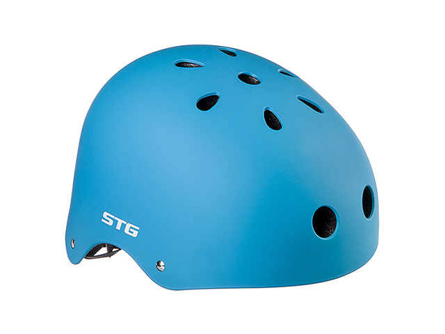 Шлем STG , модель MTV12  синий, с фикс застежкой.