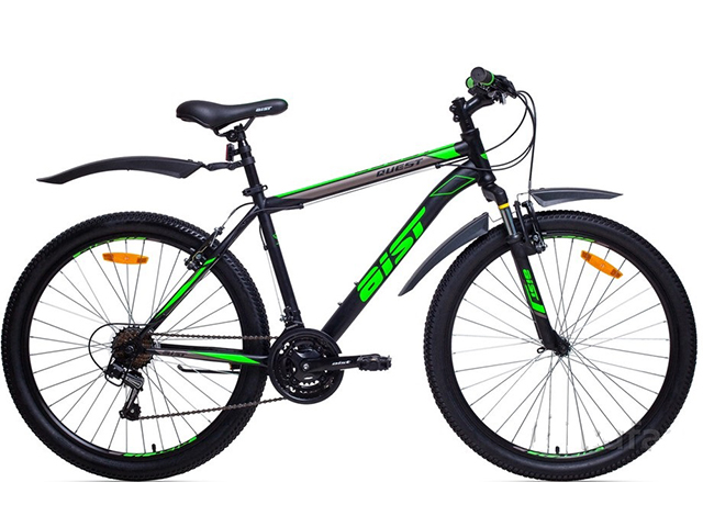 Велосипед 26 Аист 21-sp Quest Disс (Черно-зеленый)