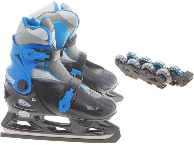 Коньки для фитнеса раздвижные ICEBERGER COSMO (синий)