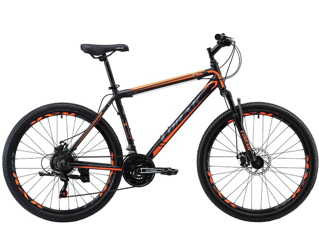 Велосипед 26 LORAK MAX 150 Matt Black/Orange (21ск.)