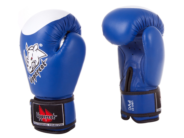 Перчатки боксерские UBG-01 PVC Blue