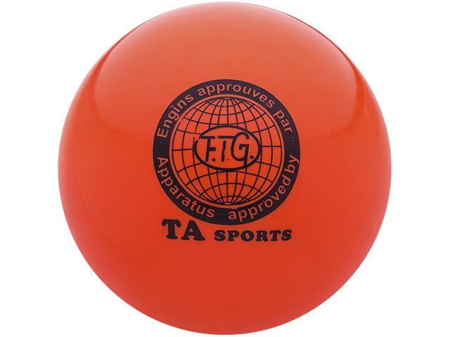 Мяч для х/г TA sport RGB-101 19 см, оранж.