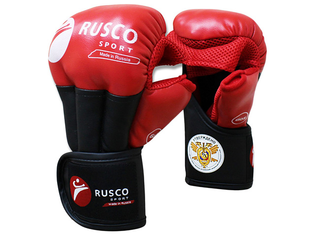 Перчатки RUSCO SPORT PRO для Рукопашного боя красные