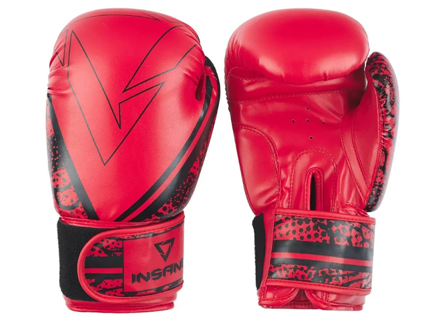 Перчатки боксерские INSANE ODIN IN22-BG200, ПУ, красный