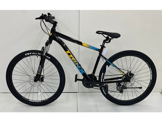Велосипед 27,5 TRINX M136 Elite(21ск.) чер/сине-оранжевый