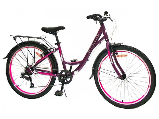 Велосипед 24 Stels Miss 4300 V (Фиолетовый/розовый)