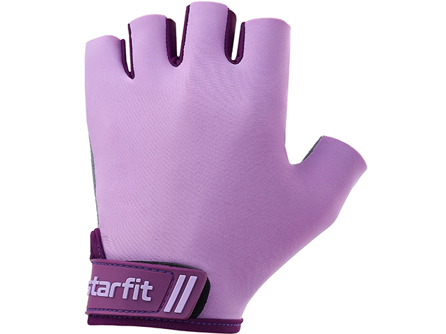 Перчатки для фитнеса WG-101, фиолетовый Starfit