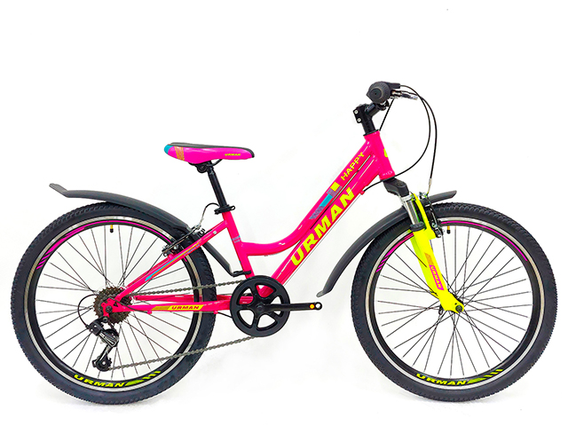 Велосипед 24 URMAN T19B902-24 STEEL Happy (розовый)