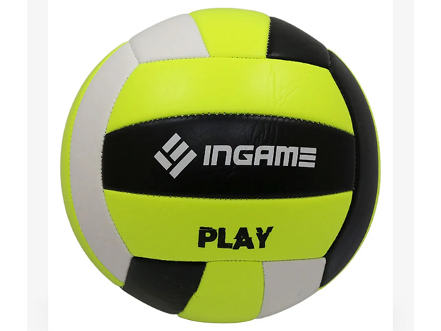 Мяч волейбольный INGAME Play черно-бело-зеленый