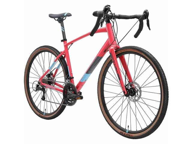 Велосипед 700 Stark'24 Gravel 700.5 D красный/синий, голубой
