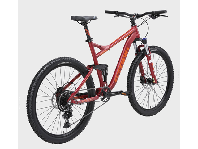 Велосипед 27,5 Stark Tactic FS 27.4 HD красный матовый/оранжевый